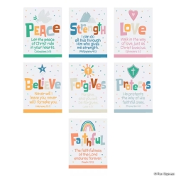 Religious God's Promises Bible Verse Posters-7Pk