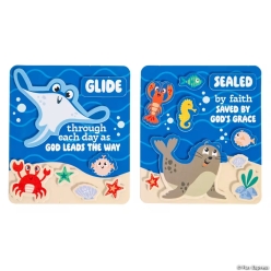 Beach Buddies Religious Magnet Craft Kit-12Pk