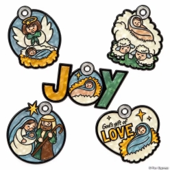 Simple Blessing Nativity Suncathers-10Pk