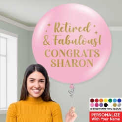 Retired & Fabulous Personalized Name & Colour 24