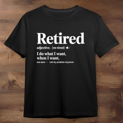 Retired Noun Black Tshirt