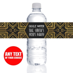 1920's PERSONALIZED VINYL Bottle Labels - 10 PK