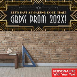 Roaring 20s Prom PERSONALIZED Giant Vinyl Keepsake Banner