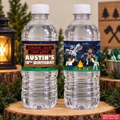 Roblox 99 Nights PERSONALIZED Bottle Labels - 10 PK