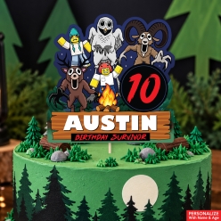 Roblox 99 Nights PERSONALIZED Cake Pick Topper