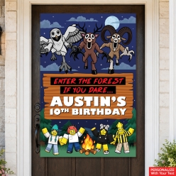 Roblox 99 Nights PERSONALIZED Vinyl Door Sign