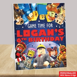Roblox Personalized Birthday Easel Display Sign