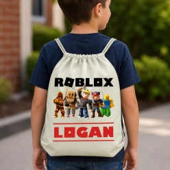 Roblox Personalized Drawstring Backpack