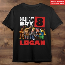 55% OFF: Roblox Personalized Black T-shirt