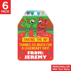 Roblox Steal A Brainrot Personalized Thank You Tags - 6 Pk