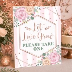 Rose Gold Blooms Bridal Shower Favours 14