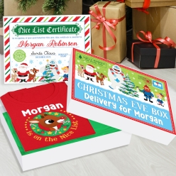 *PERSONALIZED Rudolph Christmas Eve Box w/ Red Shirt