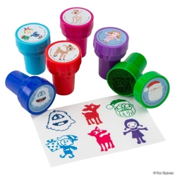 Rudolph the Red-Nosed Reindeer Rubber Stampers-24Pk