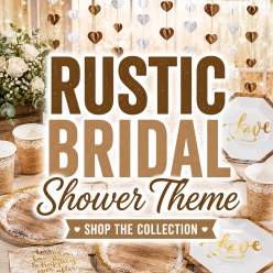 Rustic Bridal Shower Party Supplies