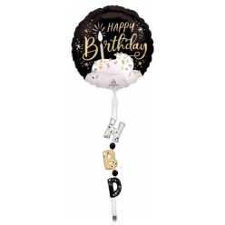 Black, Silver, & Gold Birthday 69