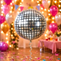 Silver Disco Ball 22