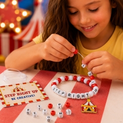 Carnival Big Top Pony Bead Bracelet Craft Kit