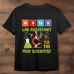 Science Sister Black T-shirt