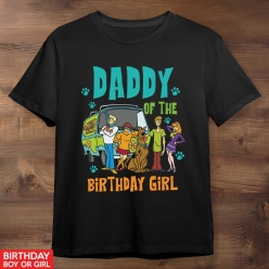 Scooby Doo Birthday Dad Black T-shirt