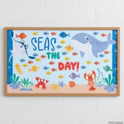 Beach Buddies Seas The Day Bulletin Board Set