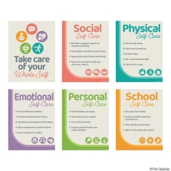 SEL Learning Self-Care Posters-6Pk