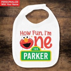 50% OFF: Sesame Street 1st PERSONALIZED Bib