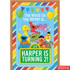 Sesame Street PERSONALIZED Giant Vinyl Keepsake Door Sign