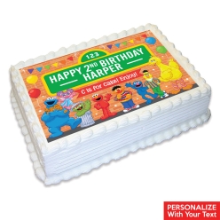 Sesame Street Party Personalized Edible Icing