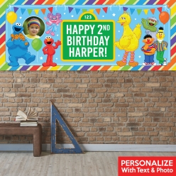 Sesame Street PERSONALIZED Giant PHOTO Banner