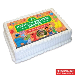 Sesame Street Photo Personalized Edible Icing