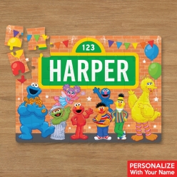 Personalized 30pc Sesame Street Puzzle w/ Name