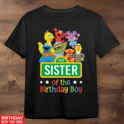 55% OFF: Sesame Street Sister Black T-shirt