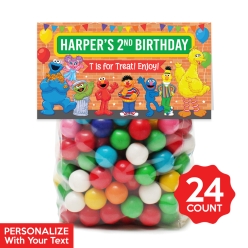 Sesame Street Personalized Treat Bags & Tags - 24pk
