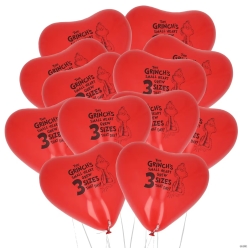 Dr. Seuss Heart Shaped Latex Balloons-25Pk