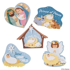 Simple Blessings Christmas Nativity Magnet Craft Kits-10Pk
