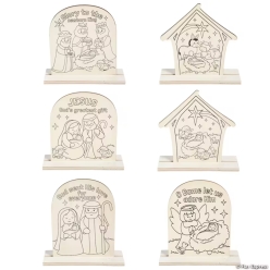 Simply Blessing CYO Wood Tabletop Stand-Ups-6Pk
