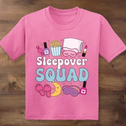 55% OFF: Sleepover Squad Pink T-shirt