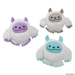 Smiling Yeti Plush Fuzzy Christmas Characters-9Pk