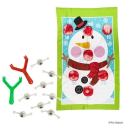 Snowball Slingshot Christmas Target Game