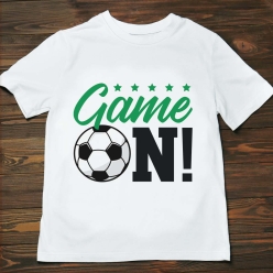 Soccer Game On T-shirt- Choose Size