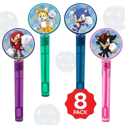 Sonic Bubble Bottles w/Wands - 8 PACK