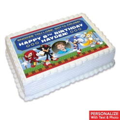 Sonic Photo Personalized Edible Icing