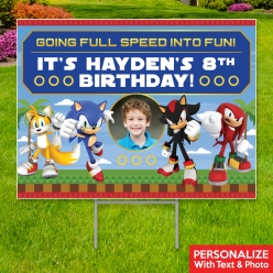 34% OFF: Sonic Photo PERSONALIZED Yard Sign