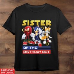 55% OFF: Sonic Sister Black T-shirt- Choose Size