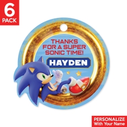 Sonic PERSONALIZED Thank You Tags - 6 Pk