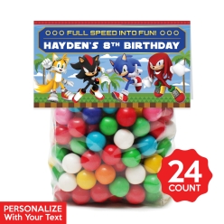30% OFF: Sonic Personalized Treat Bags & Tags 24pk