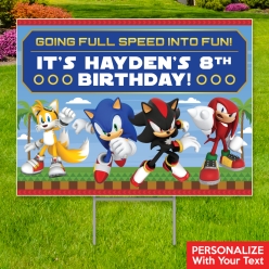 34% OFF: Sonic PERSONALIZED Large Yard Sign