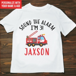 55% OFF: Sound the Alarm Personalized T-shirt- Choose Size