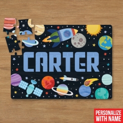 70% OFF: Personalized 30pc Space Puzzle w/ Name