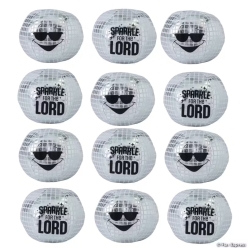 Jesus is the Light VBS Plush Disco Balls-12Pk